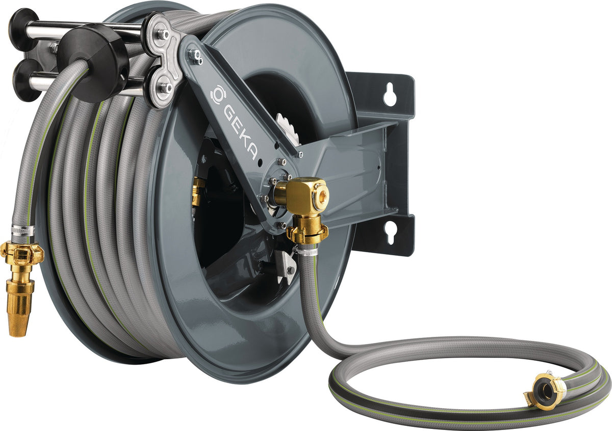KARASTO Schlauchaufroller PA30SK G 1 AG mit GEKA® plus Winkeldreharmatur und 30m Schlauch