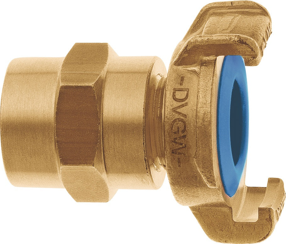 GEKA plus XLK Schlauchstück 13 mm (1/2") aus bleifreiem Messing, 40 bar