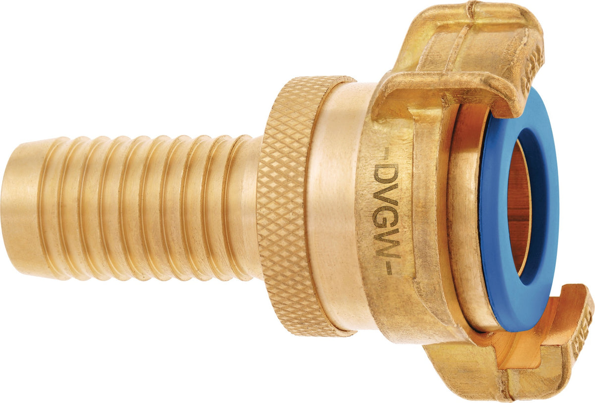 GEKA plus SHK Schlauchstück 13 mm (1/2") bleifreies Messing – 5er-Pack, DVGW-zertifiziert