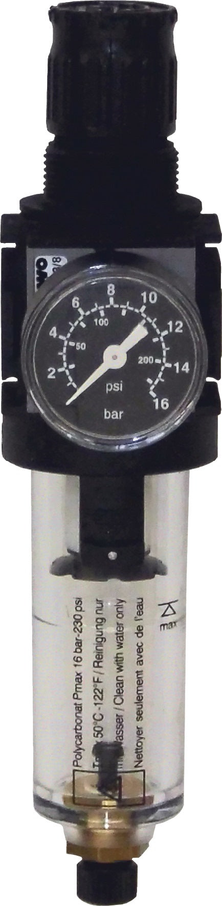 EWO Filterdruckregler Typ 480-variobloc G 1/4 Zoll, 0,5-10 bar, 2000 l/min