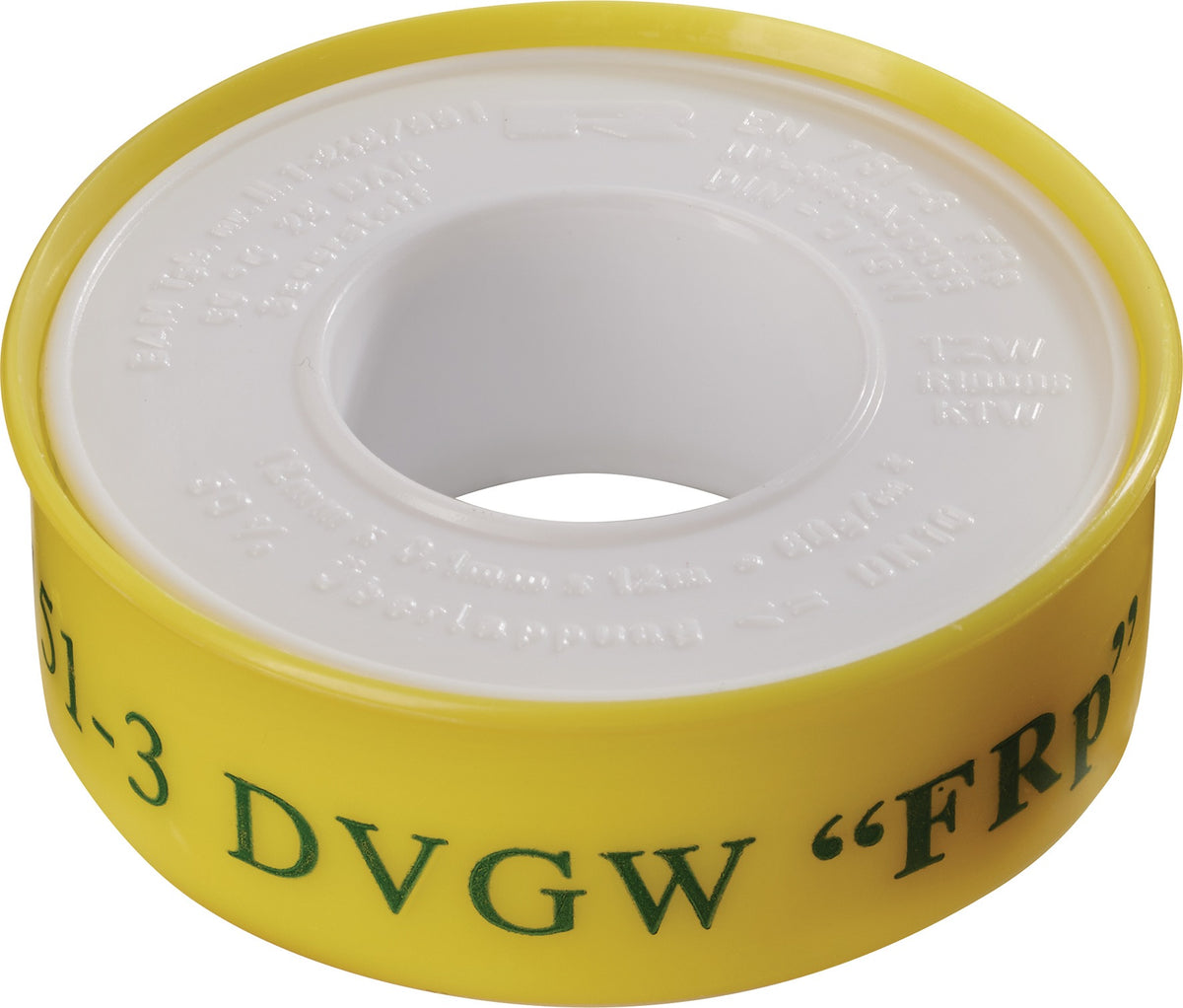 ULITH PTFE Dichtband FRp 12 m x 12 mm x 0,1 mm – DVGW-zugelassen, lebensmittelecht, chemikalienbeständig