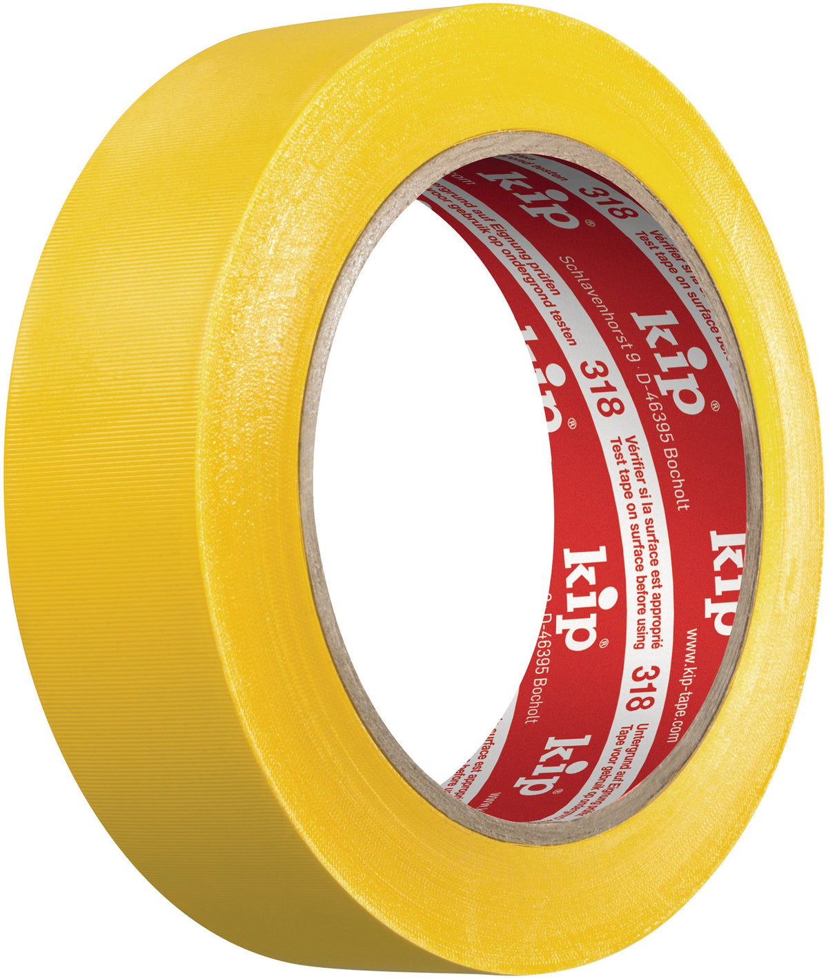 KIP PVC Schutzband 318 weiß 30 mm x 33 m – Premium Abdeckband mit Querrillung