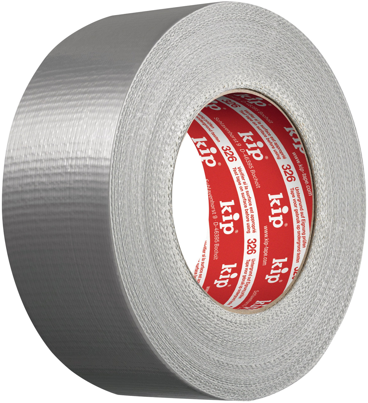 KIP Steinband Extra 326 silber 48 mm x 50 m – PE-laminiertes Gewebeband
