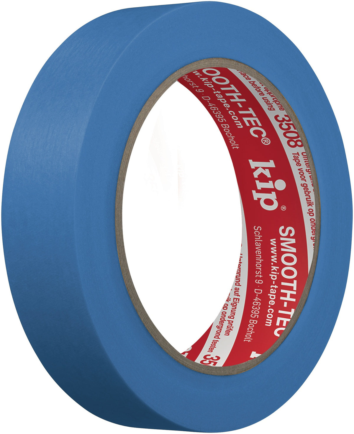 KIP Glattkreppband 3508 SMOOTH-TEC® blau 18 mm x 50 m – UV-beständig, für scharfe Farbkanten