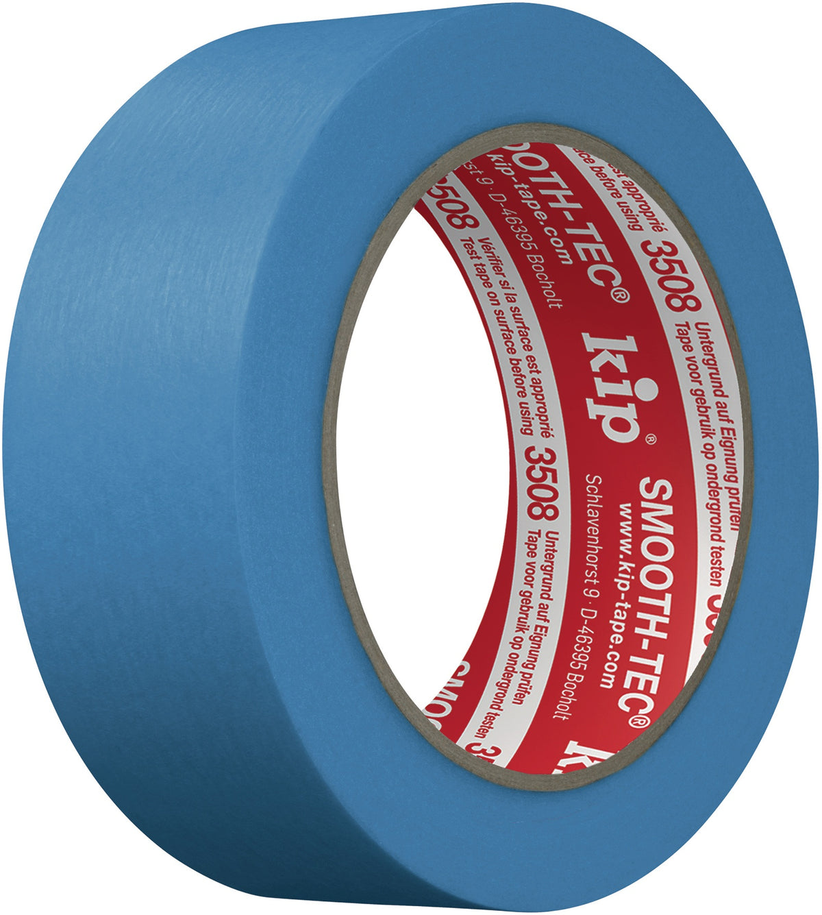 KIP Glattkreppband 3508 SMOOTH-TEC® blau 18 mm x 50 m – UV-beständig, für scharfe Farbkanten
