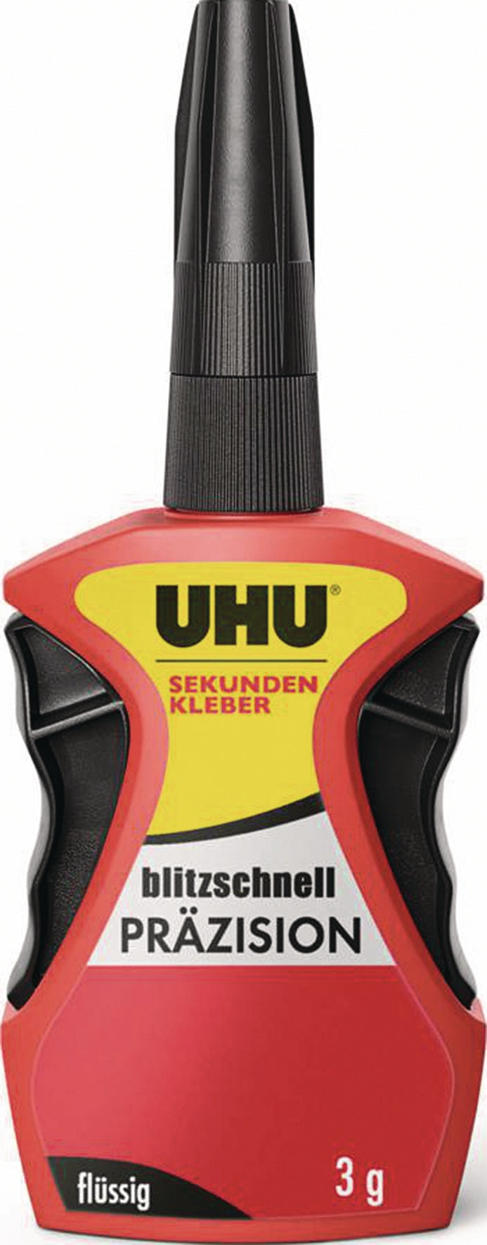 UHU Sekundenkleber blitzschnell PRÄZISION flüssig 3g farblos Flasche – 6 Stück
