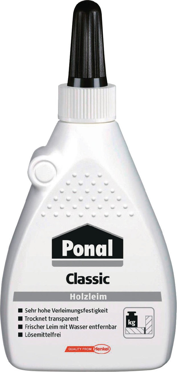 PONAL Holzleim Classic 120g Flasche EN 204 D1 D2 – 12 Stück