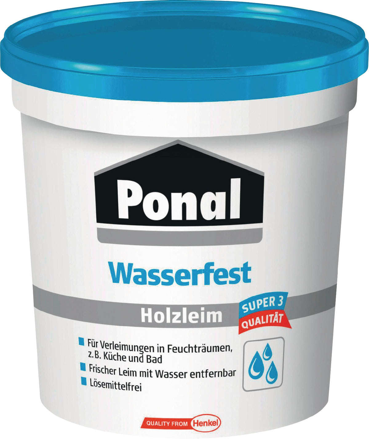 PONAL Holzleim Wasserfest/Super 3 120g EN 204: D3 Flasche – 12 Stück