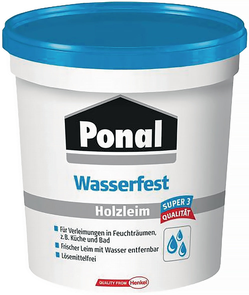 PONAL Holzleim Wasserfest/Super 3 120g EN 204: D3 Flasche – 12 Stück