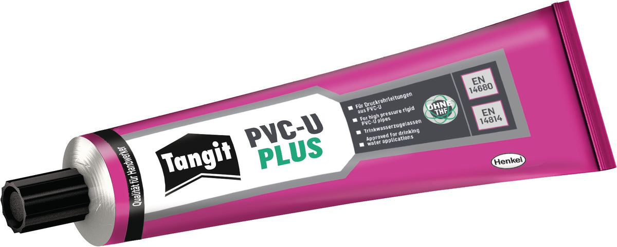 TANGIT Spezialkleber PVC-U PLUS 125 g Tube – Für Druckrohrleitungen & Abwassersysteme