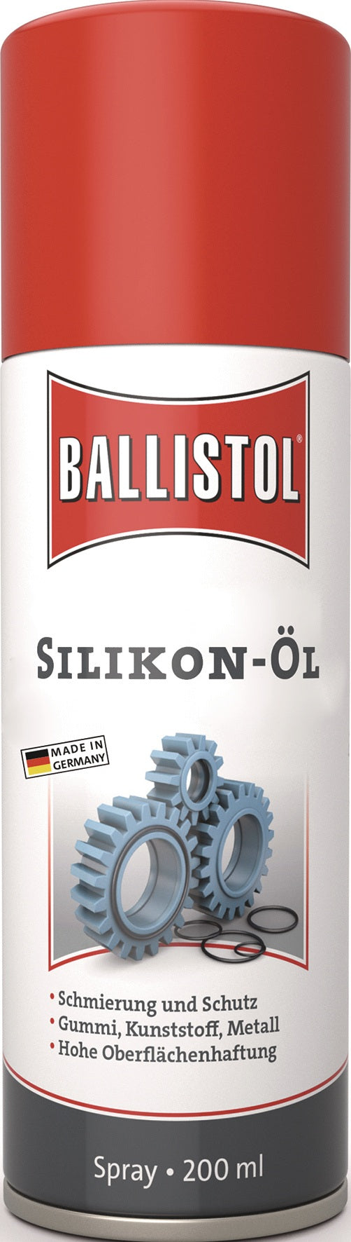 BALLISTOL Silikon-Öl farblos 400 ml Spraydose – 6er-Pack, schmiert & schützt Gummi, Kunststoff, Metall