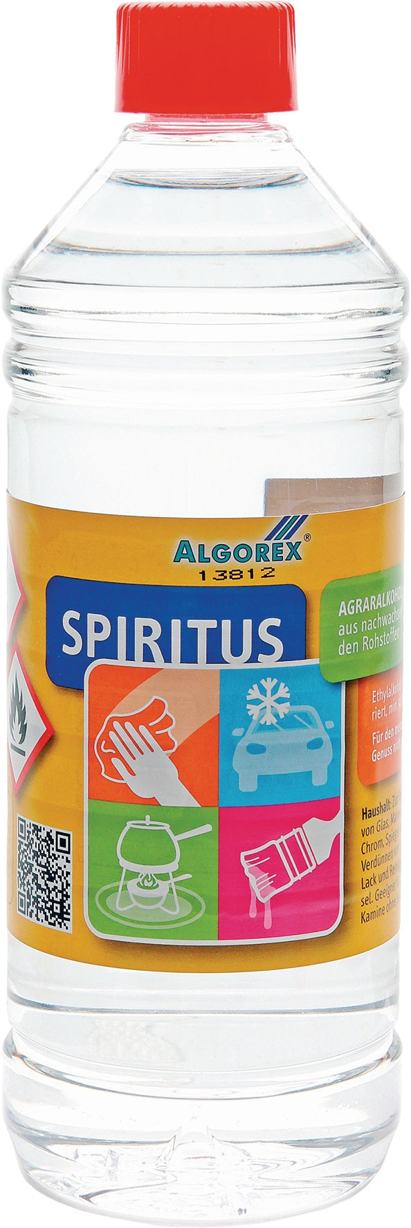 Brennspiritus 1l Flasche ALGOREX von Meyer-Chemie – 94 vol.% Bio-Alkohol