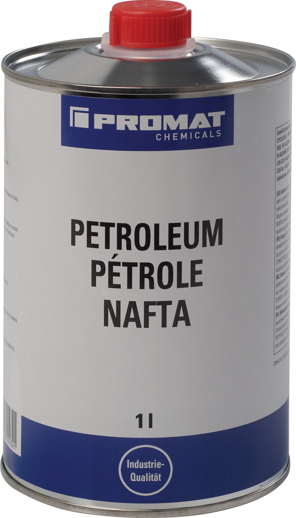 PROMAT CHEMICALS Petroleum 1l Dose – Langsam verdunstendes Reinigungsmittel für Metall, Kunststoff und Glas