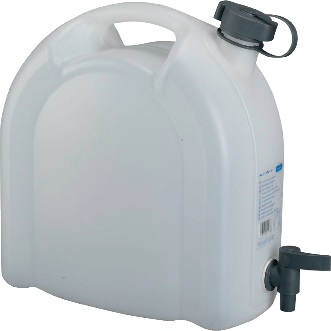 PRESSOL Wasserkanister 10 l PE mit Ablasshahn – stapelbar & lebensmittelecht