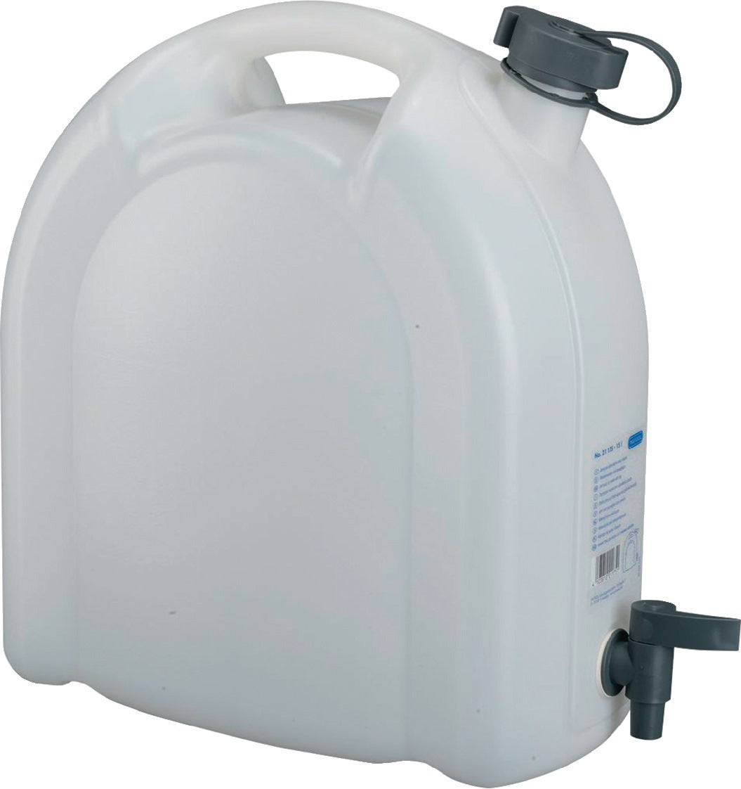 PRESSOL Wasserkanister 10 l PE mit Ablasshahn – stapelbar & lebensmittelecht