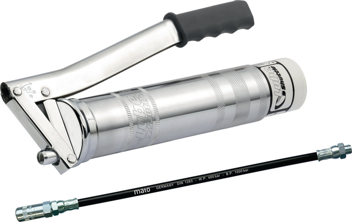 MATO Handhebelfettpresse Lube-Shuttle für 500 g Schraubkartuschen, 800 bar