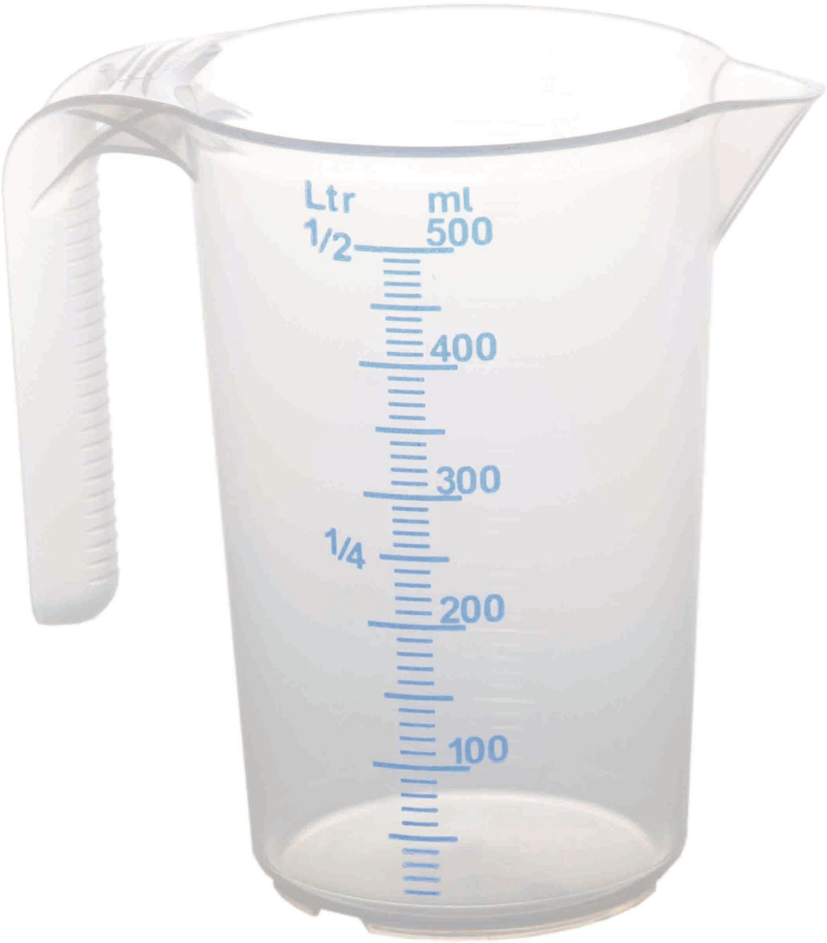 MAX4CAR Messbecher 0,5l PP – Transparent, mit 2 Skalen, temperaturbeständig
