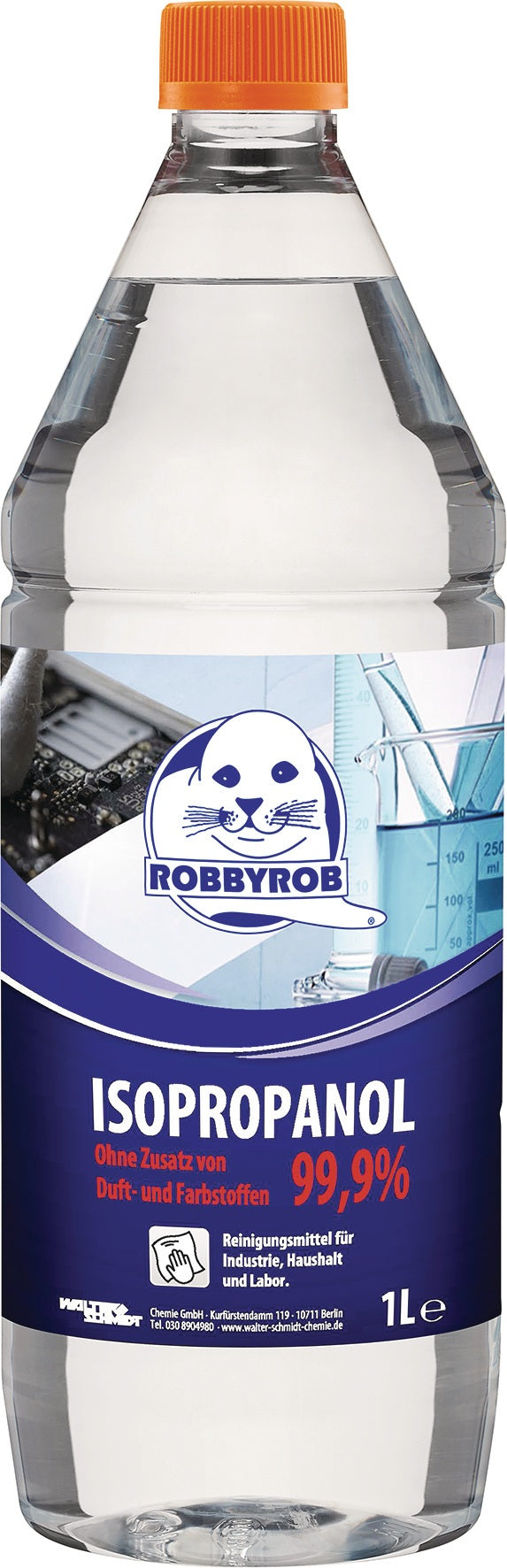 ROBBYROB Universalreiniger Isopropanol 99,9% – 12x 1 Liter Flaschen