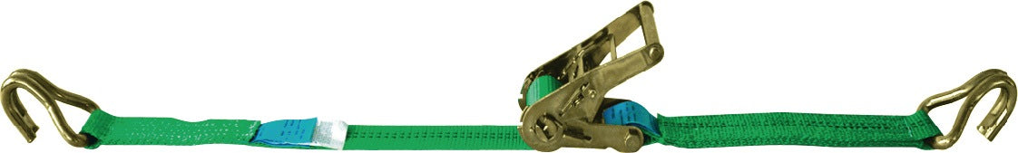 DOLEZYCH Zurrgurt DIN EN 12195-2, 6 m, 35 mm, mit Ratsche + Spitzhaken, LC 2000 daN