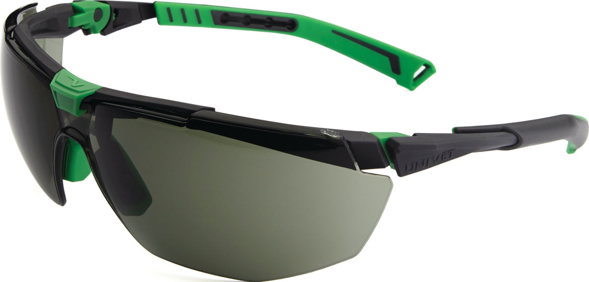 UNIVET Schutzbrille 5X1030000 EN 166/EN 170 mit V-Plus Beschichtung, Polycarbonat, verstellbare Bügel