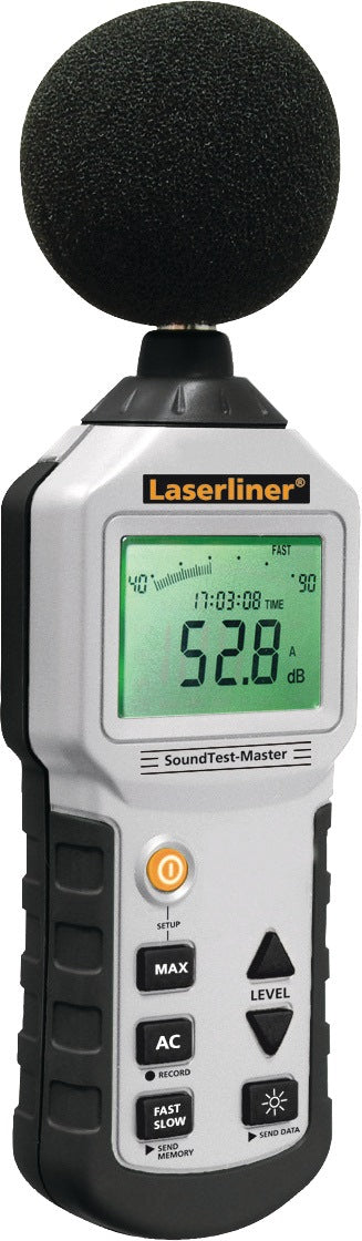 LASERLINER SoundTest Master Schallpegelmessgerät mit Langzeitspeicher