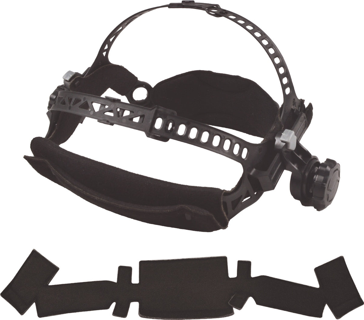 JAS Kopfband Weldmaster Wide² inkl. Stirnschweißband schwarz/grau – Schweißerkopfschutz-Zubehör