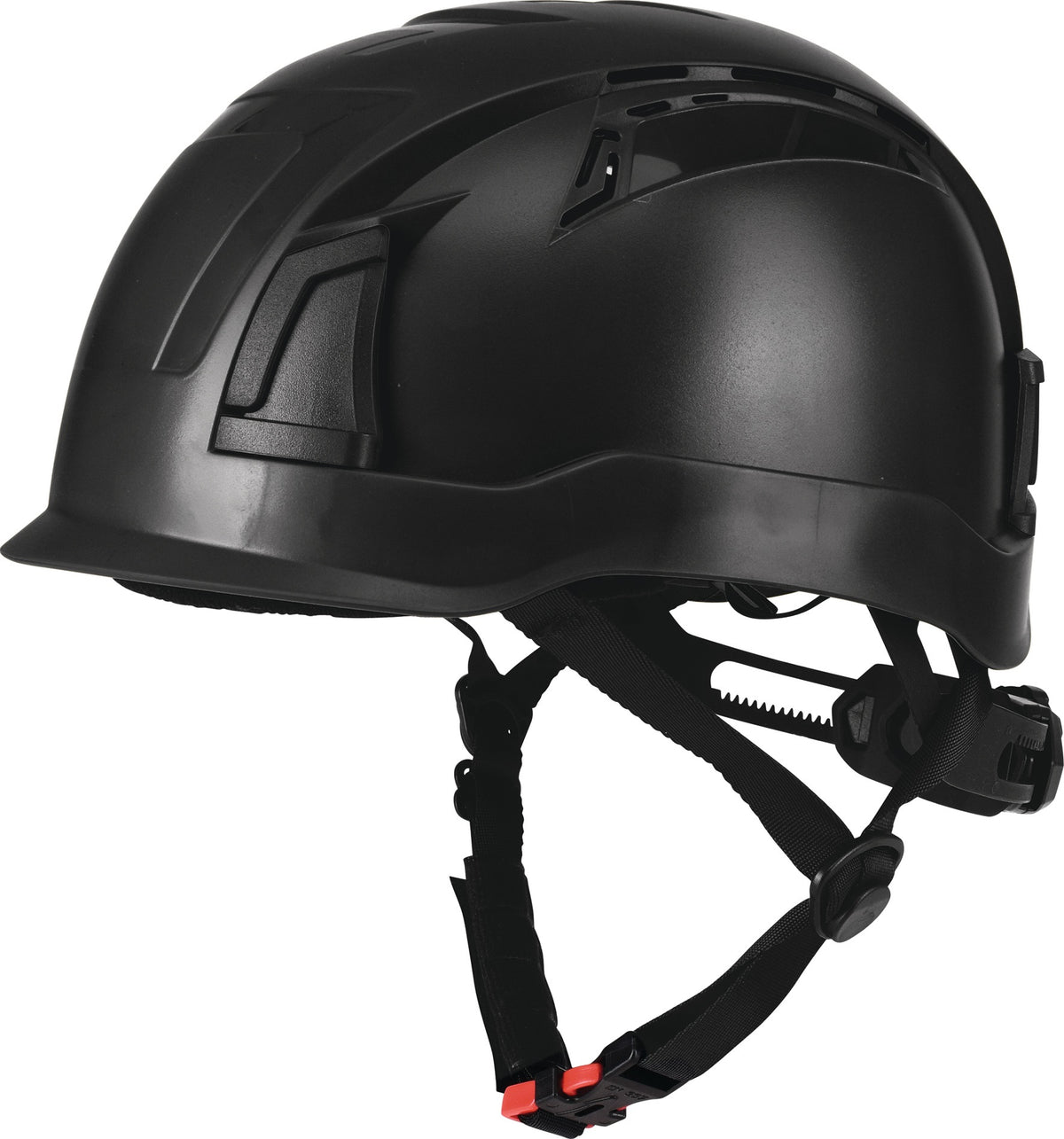 PROMAT Schutzhelm D!-Rock schwarz ABS EN 397 mit 6-Punkt-Textil-Bebänderung