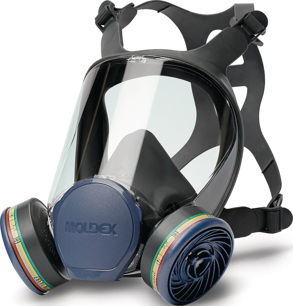 MOLDEX Atemschutzvollmaske EN 136 Klasse II, Größe M, ohne Filter, EasyLock®