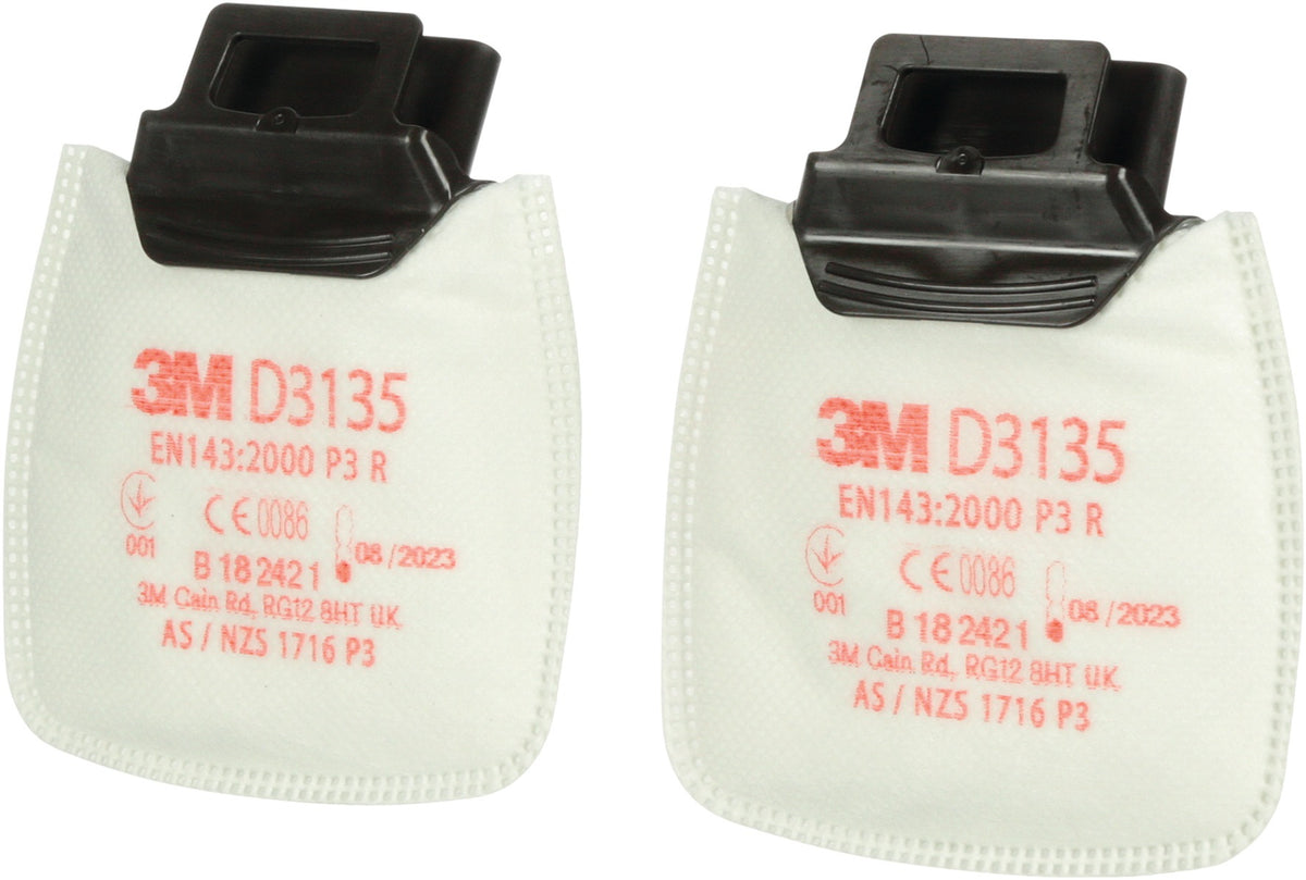 3M Rundpartikelfilter D3125 P2R für Serie Secure Click – EN 143, 2 Stück pro Beutel
