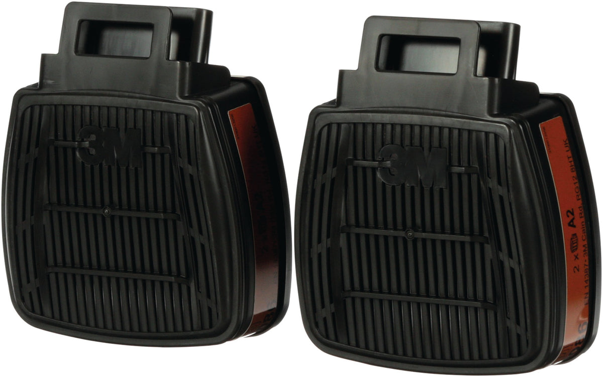 3M Gasfilter A1 EN 14387 für Serie Secure Click – 2 Stück/Beutel