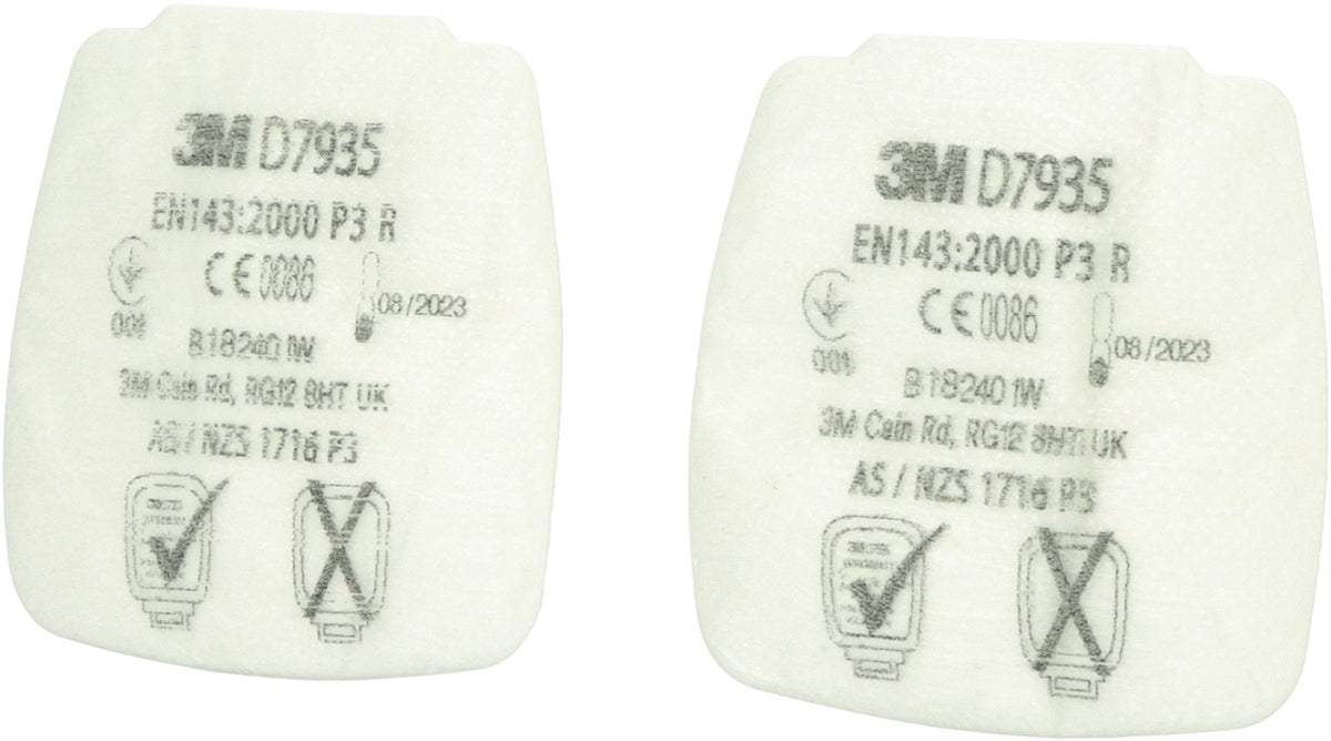 3M Feinstaubvliesfilter D7925 P2R für Secure Click Atemschutzmasken