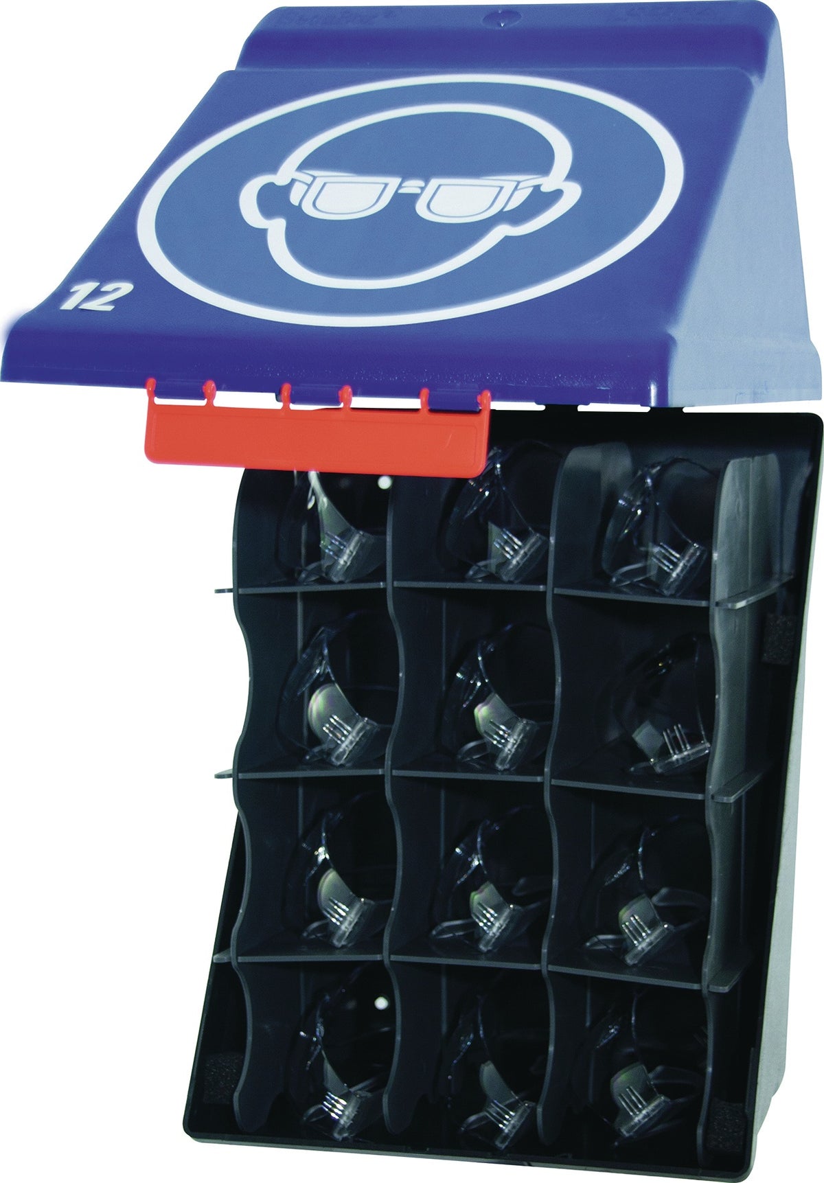 GEBRA SecuBox-Maxi 12 Sicherheitsaufbewahrungsbox blau für 12 Brillen