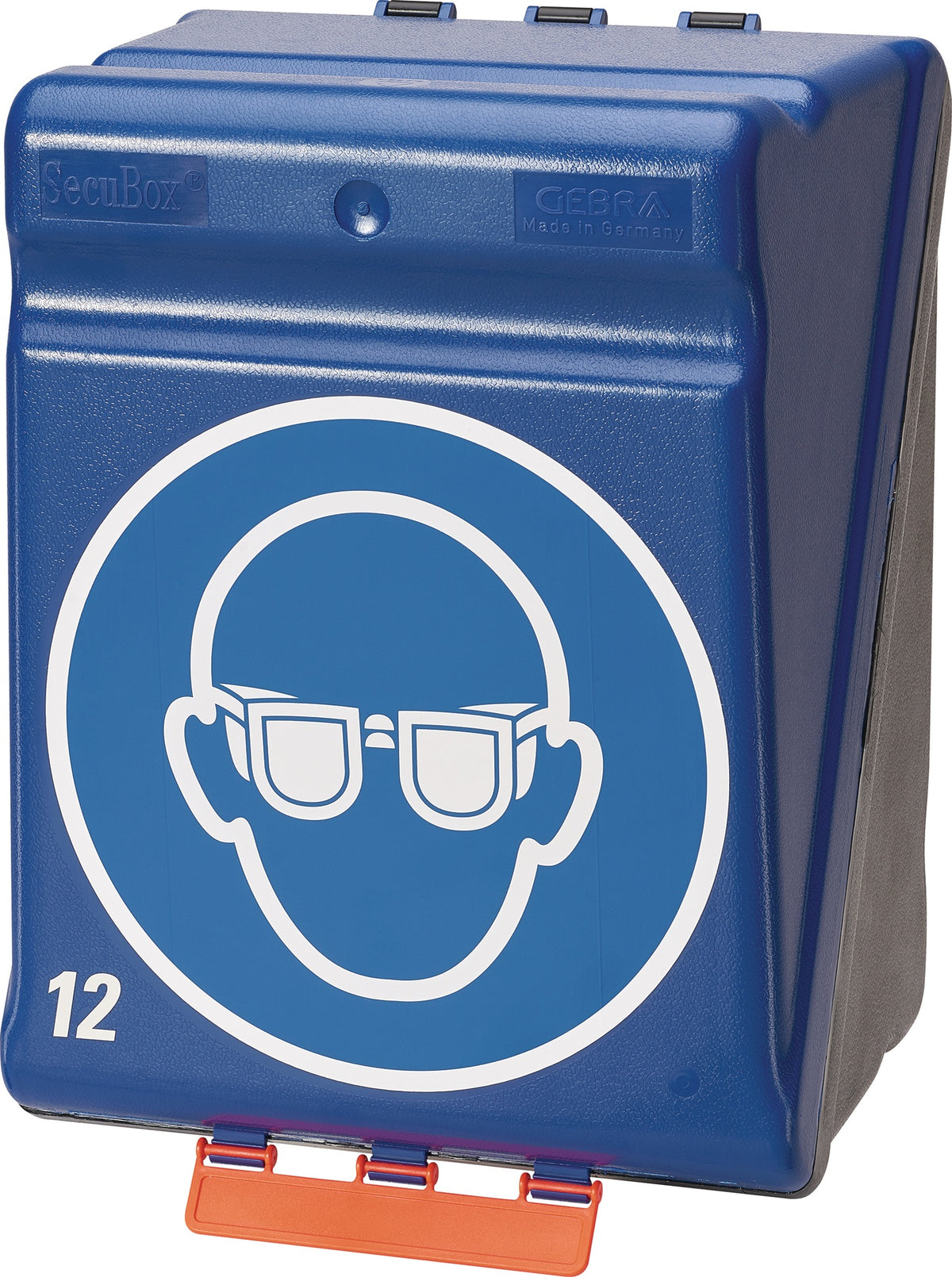 GEBRA SecuBox-Maxi 12 Sicherheitsaufbewahrungsbox blau für 12 Brillen