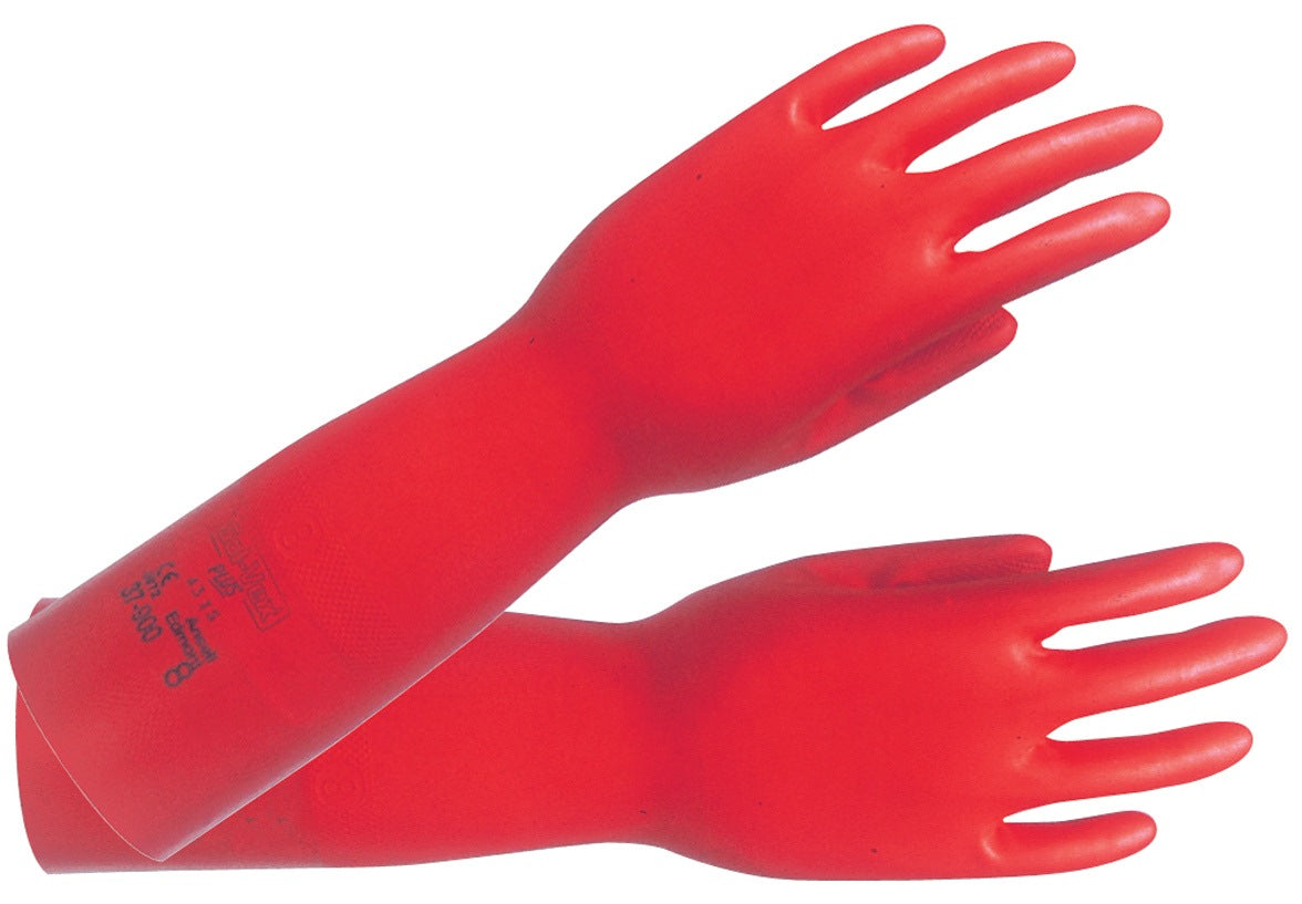 ANSELL AlphaTec Sol-Vex 37-900 Chemikalienschutzhandschuh Gr. 8 rot EN 388, EN 374, ISO 9001