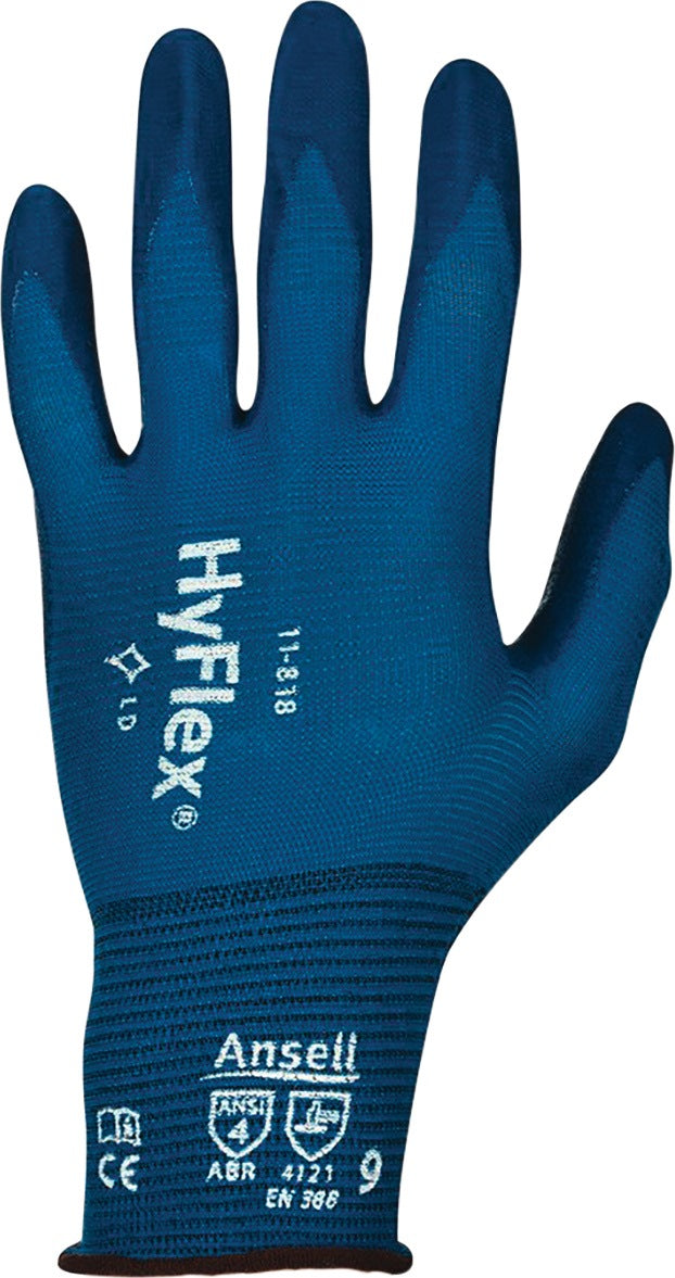 Ansell HyFlex 11-818 Montagehandschuhe Gr. 9, silikonfrei, touchscreenfähig