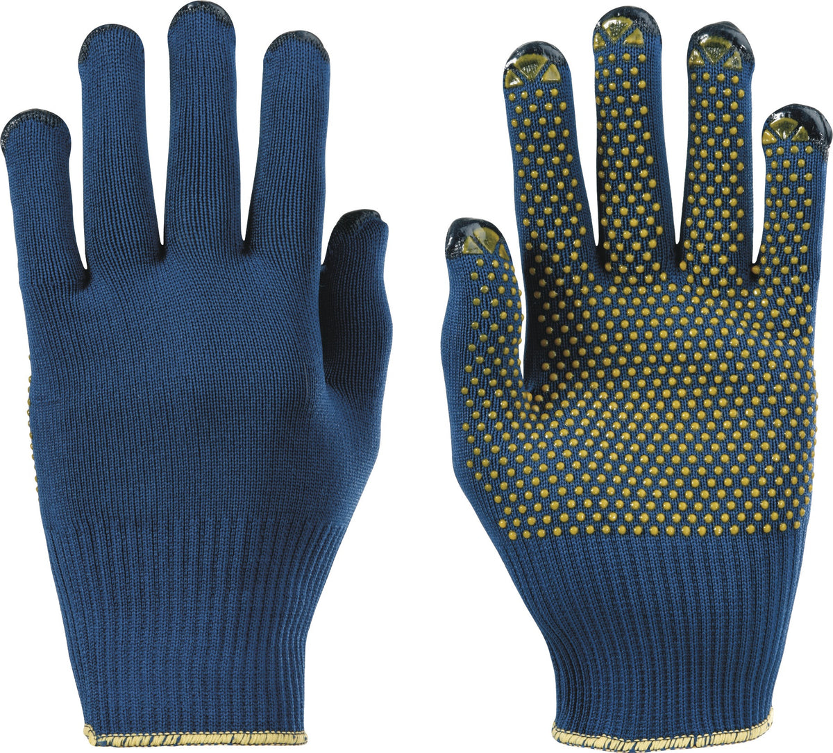 HONEYWELL PolyTRIX BN 914 Strickhandschuhe Gr.7 blau/gelb EN 388 PSA II – 10 Paar