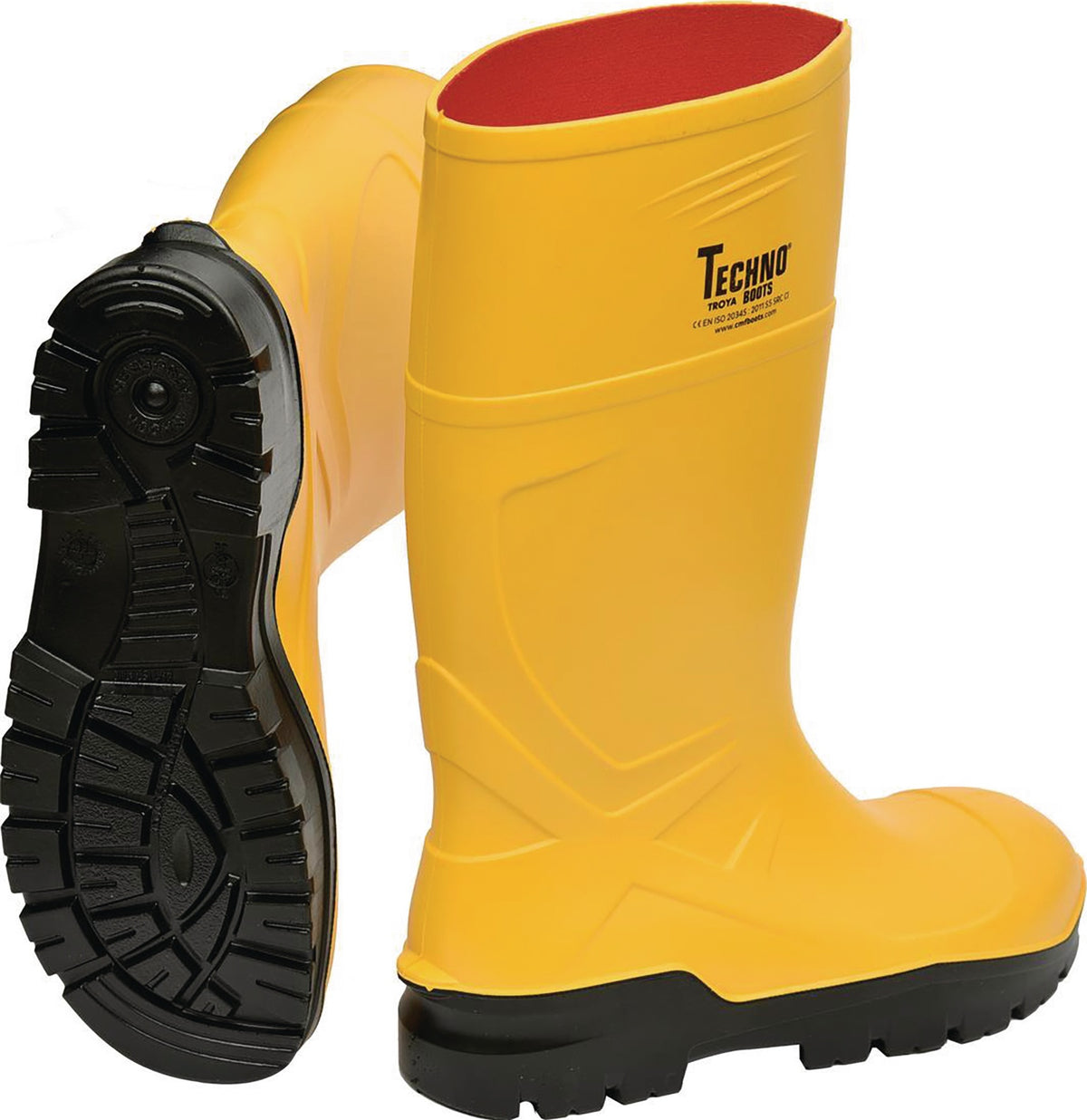 TECHNO BOOTS Sicherheitsstiefel Rönne S5 SR CI FO – Leicht, Gelb, EN ISO 20345:2022