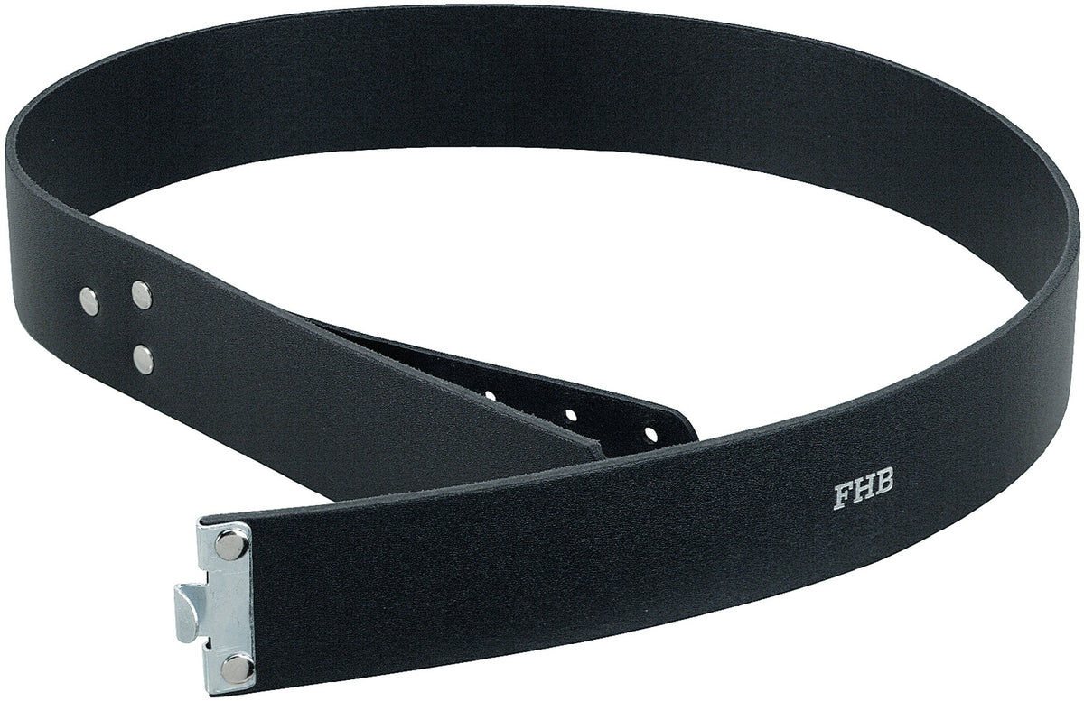 FHB Koppel DIETMAR aus Rindleder, ca. 90 cm x 45 mm, schwarz – Feuchtigkeitsresistent und durchgefärbt
