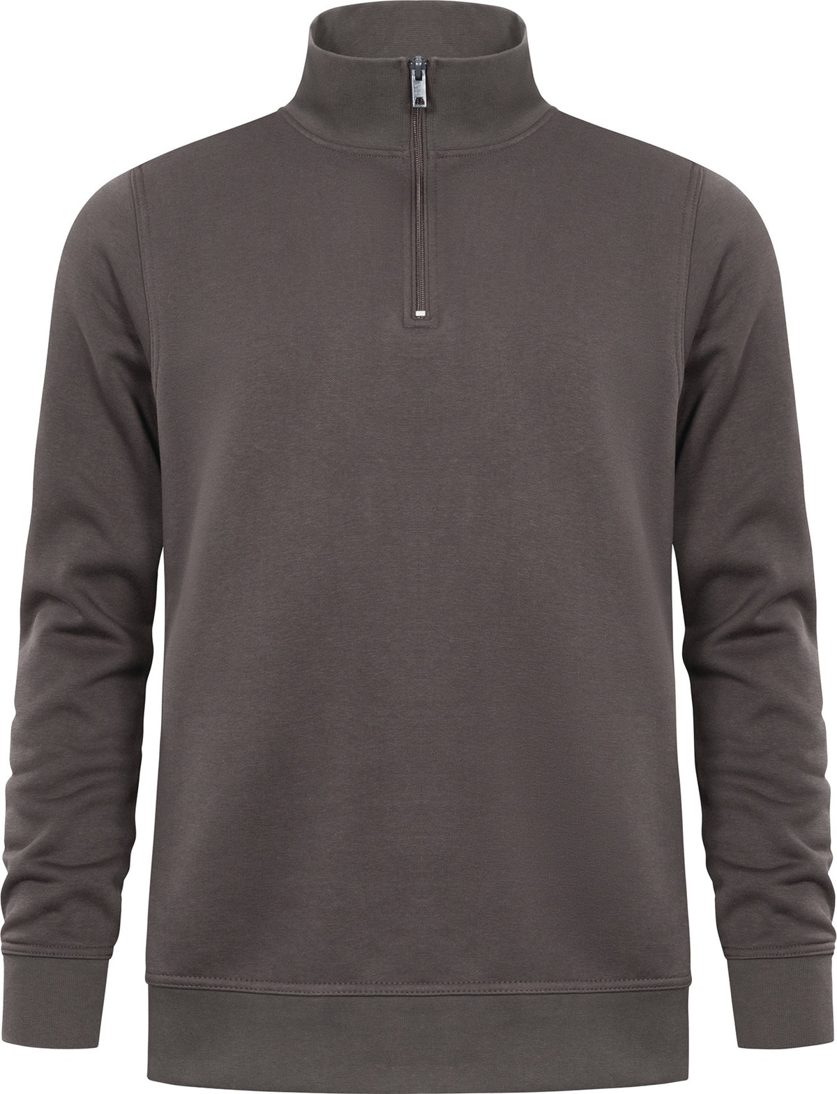 PROMODORO Sweatshirt Troyer Side Pocket charcoal Gr. M – 325 g/m², OEKO-TEX® Made In Green
