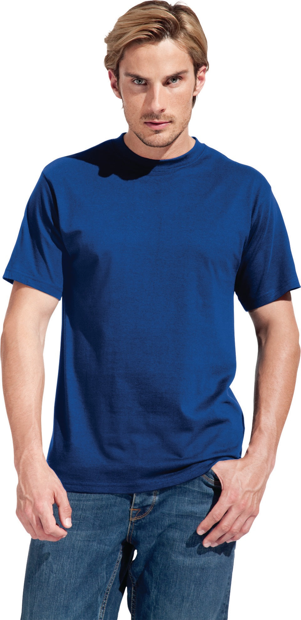 PROMODORO Herren Premium T-Shirt Steel Grey Gr. M – 100% Baumwolle, 180 g/m²