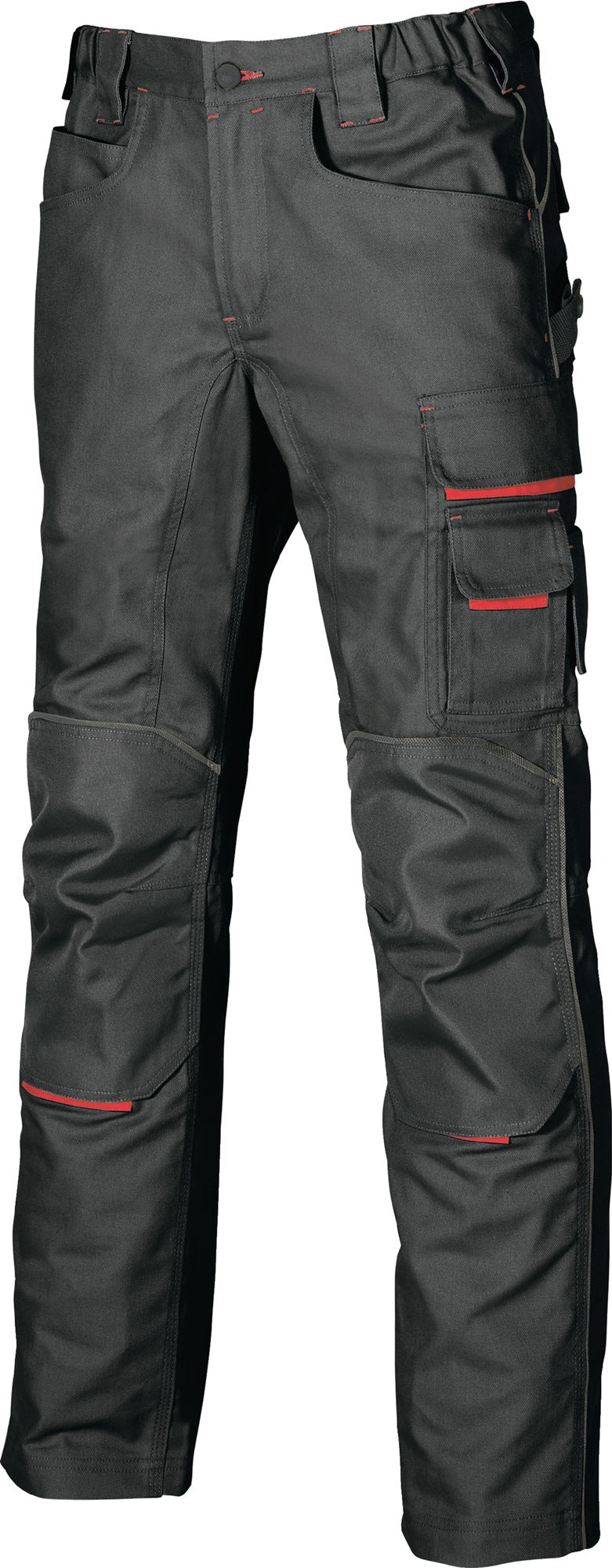 U.POWER Don't Worry Hose Free Gr.46 schwarz/carbon – Arbeitshose mit Cordura-Kniepolstertaschen