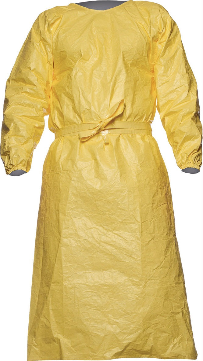 TYCHEM®-C PL50 Chemikalienschutzkittel gelb Gr. S/M von ASATEX – Typ PB 3 (B), antistatisch