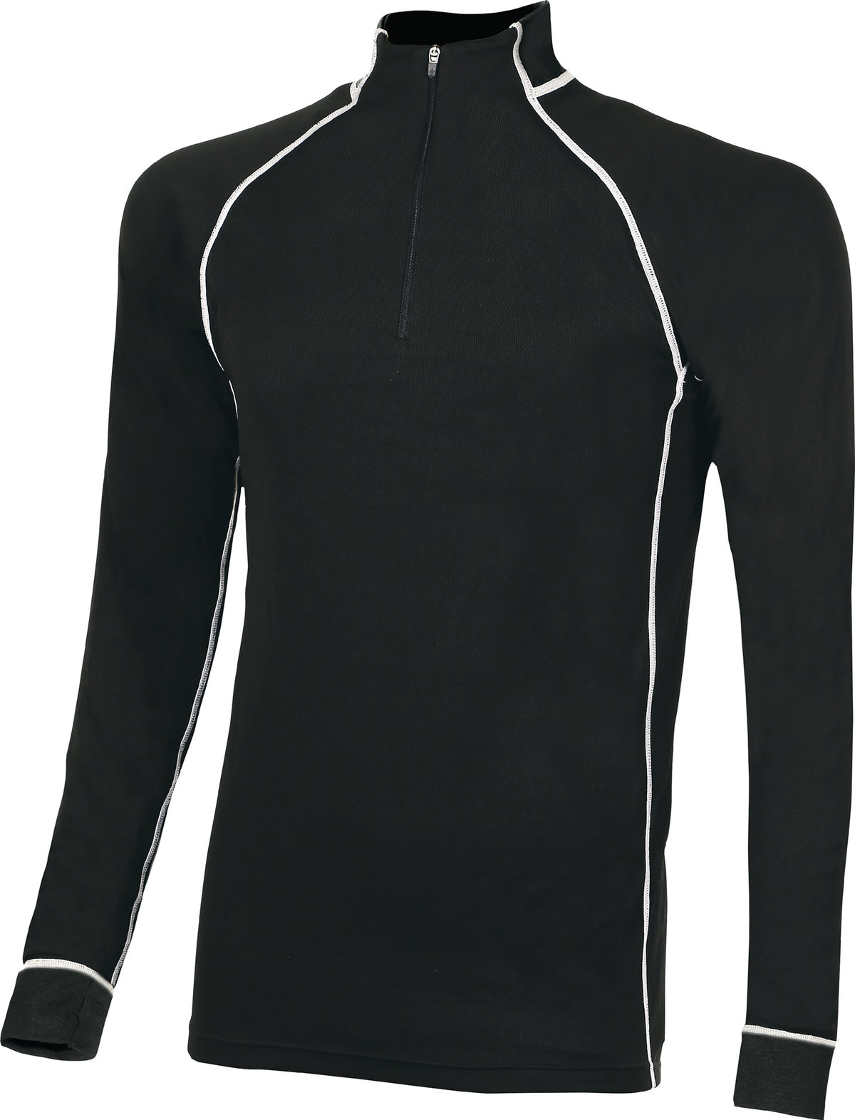 U.POWER Thermo-Unterhemd Makalu deep blue – 100% Polypropylen, Stehkragen mit Reißverschluss