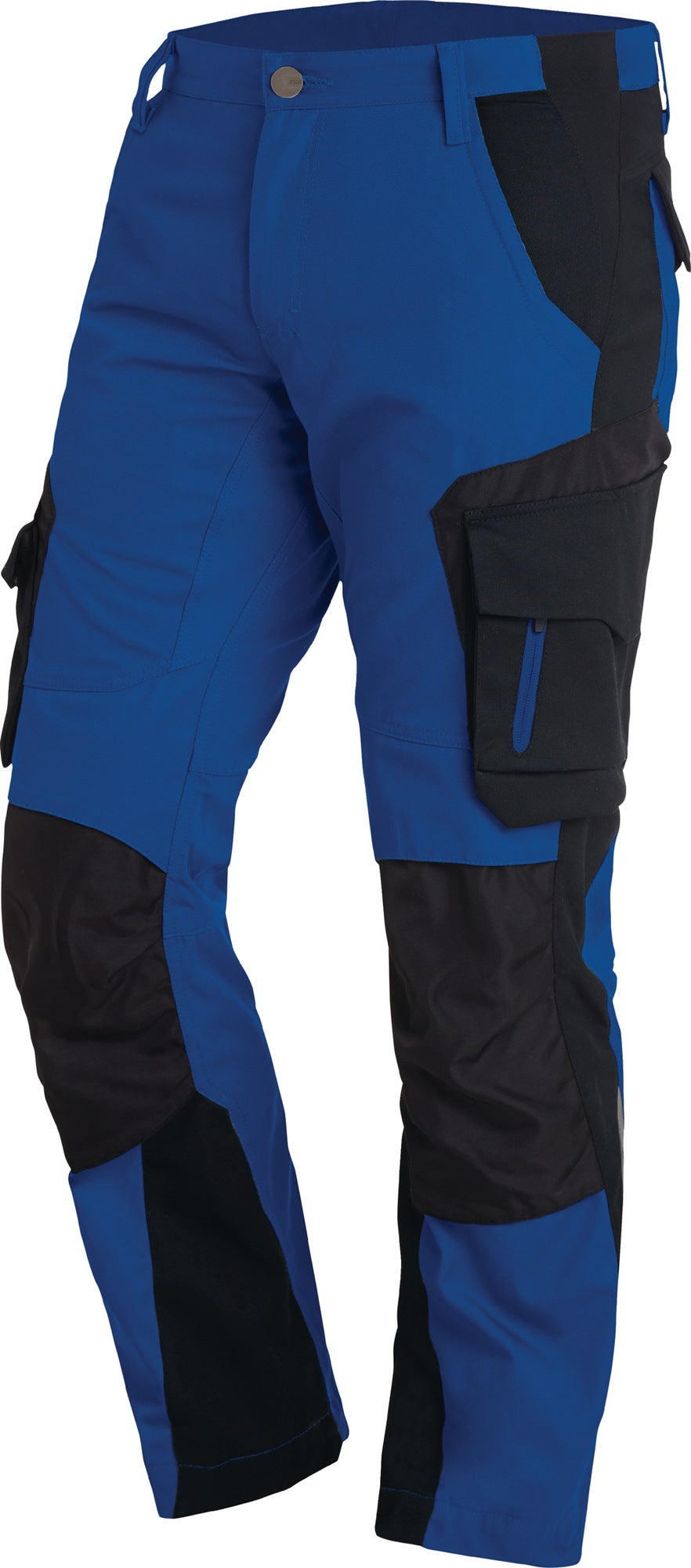 FHB Arbeitshose FLORIAN Gr.46 anthrazit/schwarz – Twill 250 g/m², Cordura Kniepolstertaschen