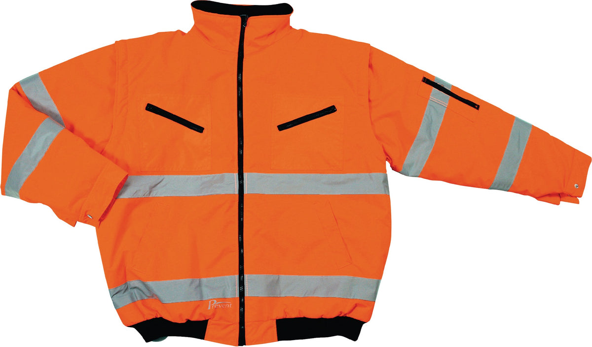 ASATEX Warnschutz-Pilotenjacke PREVENT Gr. M gelb – EN 20471 Kl. 2, abtrennbare Ärmel