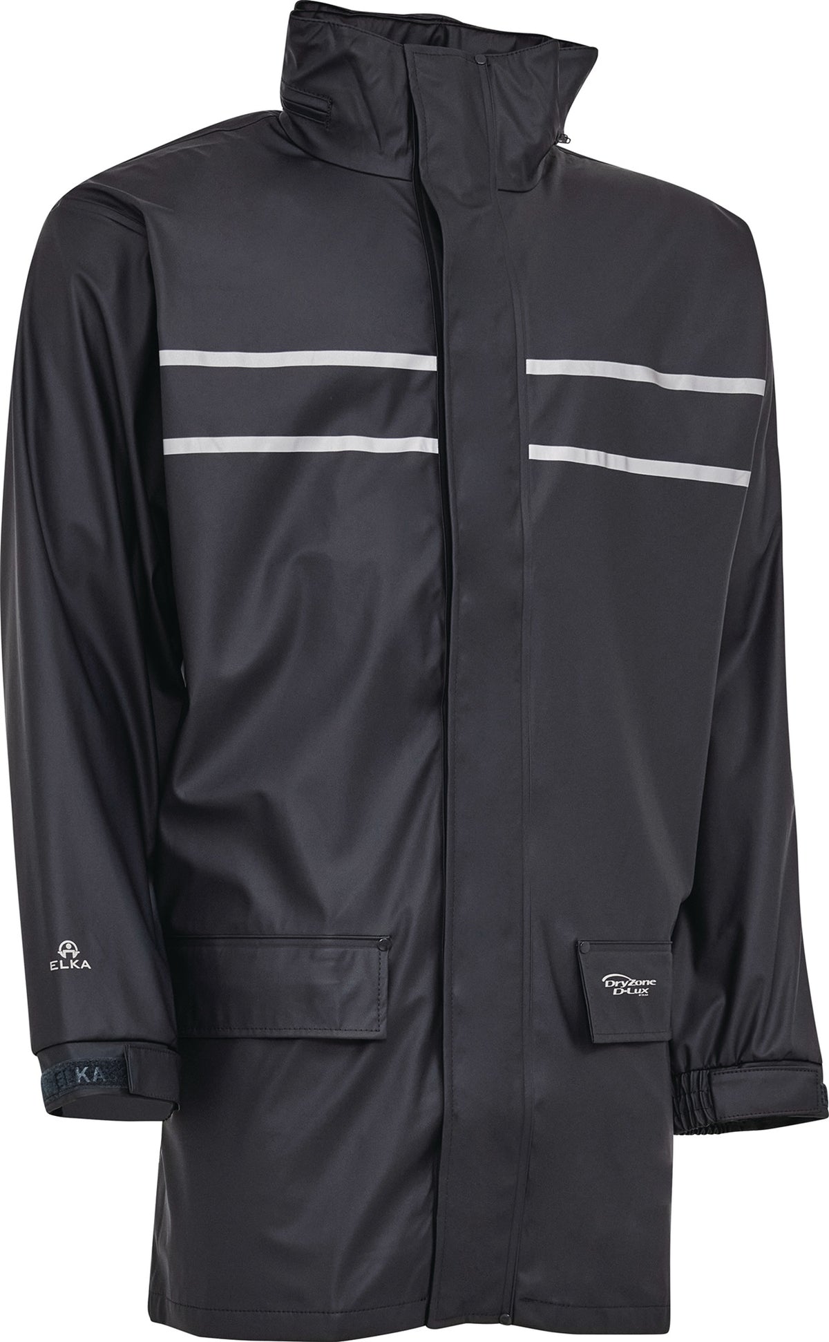 ELKA RAINWEAR Regenjacke DRY ZONE D-LUX marine – Wasserdicht, EN 343 Kl. 3/1, Gr. M