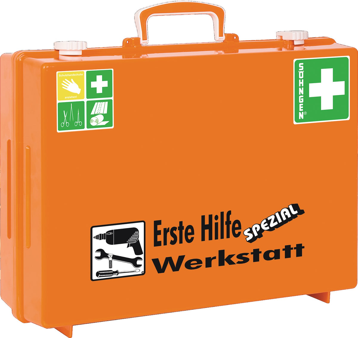 Erste Hilfe Koffer Beruf SPEZIAL Werkstatt von SÖHNGEN – DIN 13157-2021 mit Zusatzbefüllung