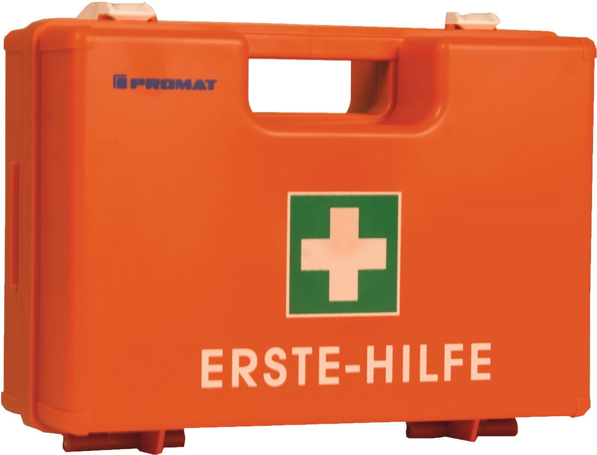 PROMAT Erste Hilfe Koffer Baubranche DIN 13157-2021 ABS orange