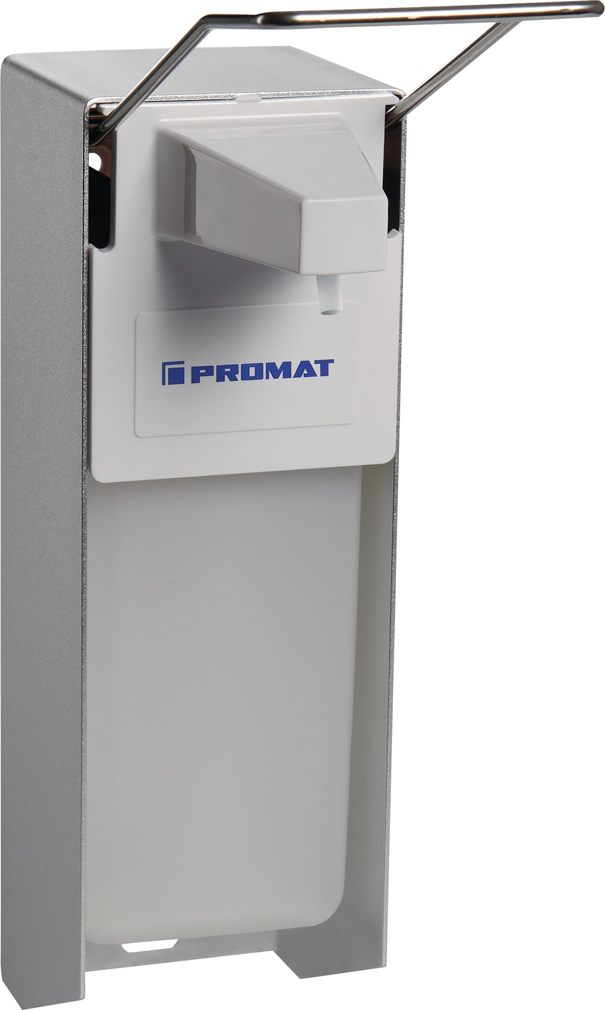 PROMAT Desinfektions- und Seifenspender 1 l mit Hebel, ABS, weiß, Wand- oder Säulenmontage
