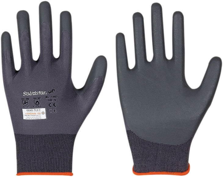 LEIPOLD Handschuhe Solidstar Soft 1463 – Nitrilschaum, EN 388, PSA II, 12 Paar, Gr. 8